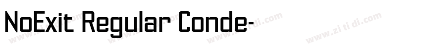 NoExit Regular Conde字体转换